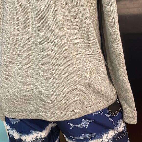 XL Chaps Denim super soft gray v-neck long sleeve crew neck 100% cotton sweater - Picture 10 of 11